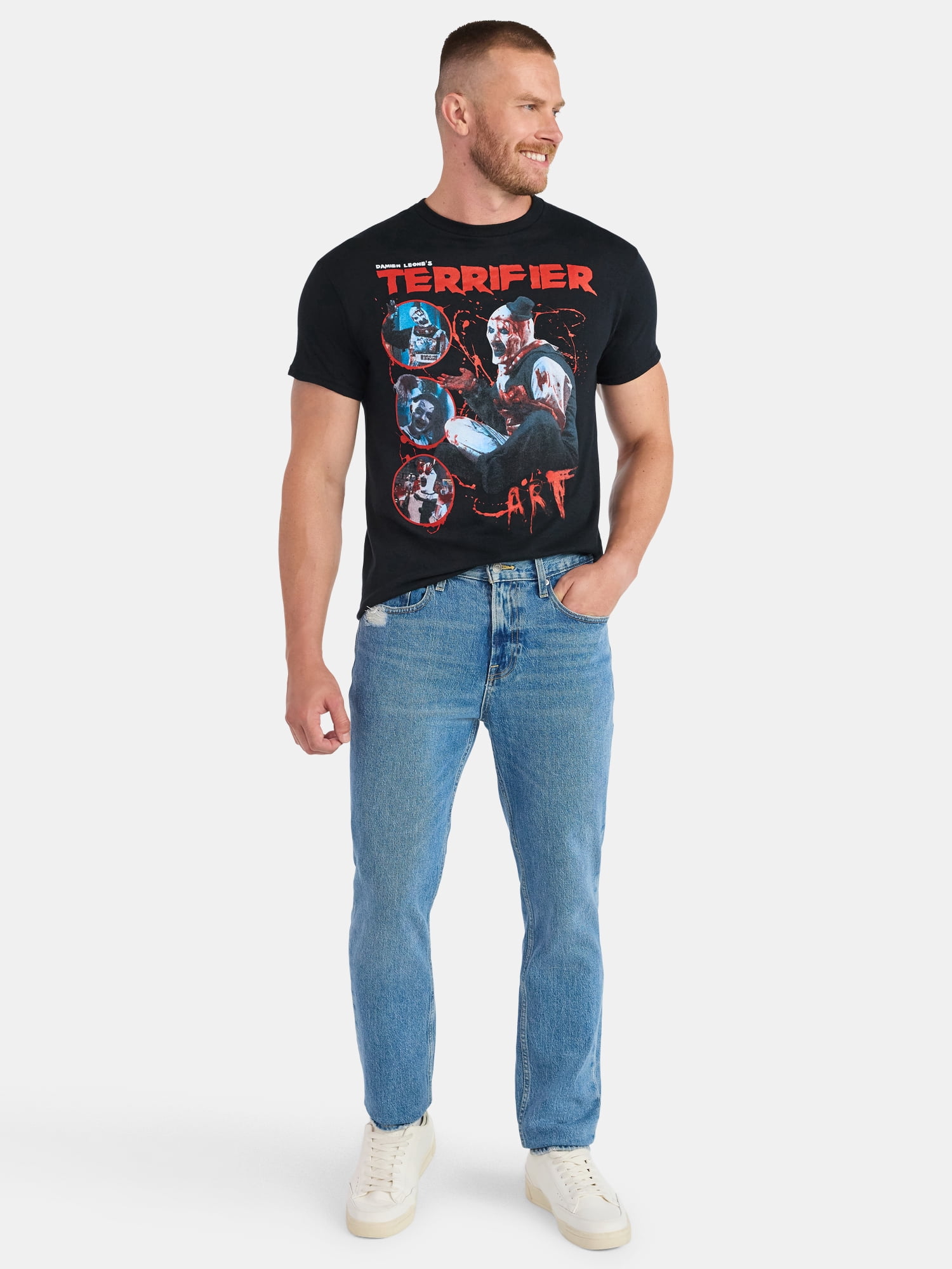 Terrifier Men's and Big Men's Graphic Tee with Short Sleeves, Sizes S-3XL