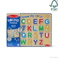 thumbnail image 4 of Puzzle Melissa & Doug Wooden Alphabet Sound 26 piezas con certificado FSC, 4 of 9