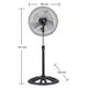 thumbnail image 5 of Ventilador Mytek 3388 Pedestal 16'' 3 Velocidades, Oscilante, 5 of 5