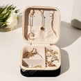 thumbnail image 6 of Crow Travel Portable Square Jewelry Organizer Box - Earring Holder, Ring, Necklace, Bracelet Storage - Suitable for Girls and Women - Jewelry Stand, Jewelry Boxes, 6 of 6
