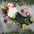 thumbnail image 6 of Coolnut 17.7 Inch Christmas Stockings, 2 PCS Bright Tropical Leaves and Plants Presonalized Large Stocking Sock for Family Holiday Xmas Party Decorations, 6 of 7