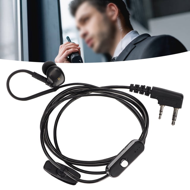 Auriculares K Head Walkie Talkie, Auriculares De Radio Para Uv5R 888S Para Walkie Talkies