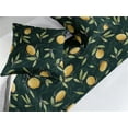 thumbnail image 2 of Citrus Bed Runner Set, Vintage Design Lemon Pattern with Leaves Greenery Tropical Forest Vibe Art, Decorative Bedding Scarf & 2 Pillow Shams for Hotels Homes, Queen, Mustard Hunter Green, by Ambesonne, 2 of 3