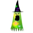 thumbnail image 2 of SDJMa Halloween Light Up Decorations Outdoor Indoor, 41 inch Hanging Witch Ghost Hats with Colorful LED Light, Halloween Glowing Witch Hat Hanging Ornament for Yard Garden Tree Porch Window, 2 of 9