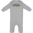 thumbnail image 2 of Inktastic Just Here for the Shenanigans St. Patrick's Day Baby Romper Coveralls, 2 of 4