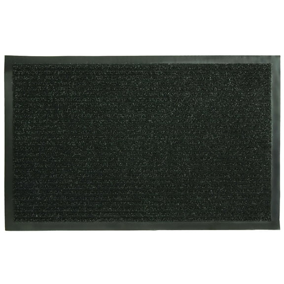 Fanmats 27389 Floor Mat, 36 in L, 21 in W, Jumbo Dual Rib Pattern, Polypropylene Surface, Charcoal Black
