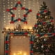thumbnail image 4 of Guirnalda verde de árbol con puntas de escarcha blanca como la nieve Adornos clásicos brillantes colgantes Decoraciones navideñas para el hogar, 4 of 5