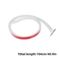 thumbnail image 2 of ETHZZLE White Flexible Threshold Ramp Strip for Bathroom and Kitchen Water Seal and Splash Guard, 2 of 8