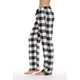 thumbnail image 2 of #followme Buffalo Plaid Flannel Pajama Pants for Women with Pockets (White - Buffalo Plaid, 2X), 2 of 3