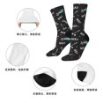 thumbnail image 5 of Honeii Golf Bags And Balls Print Adult Socks,Crew Socks,Casual Calf Socks,Daily Wear Socks for Men & Women, Perfect for Sports, Casual and Everyday Use, 5 of 6
