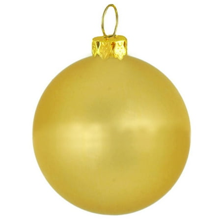 Gold Heart Ornaments - Matte Twilight Gold Commercial Shatterproof Christmas Ball Ornament 4