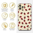 thumbnail image 4 of Case Yard iPhone-12/12-Pro Case Clear Soft & Flexible TPU Ultra Low Profile Slim Fit Thin Shockproof Transparent Bumper Protective Cover Drop Protective Cell Phone Cases (Ladybug), 4 of 8