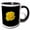 Black/White, variant on 3drose, Beautiful Yellow Rose Isolated Vector Art, 11oz Two-tone Yellow Mug