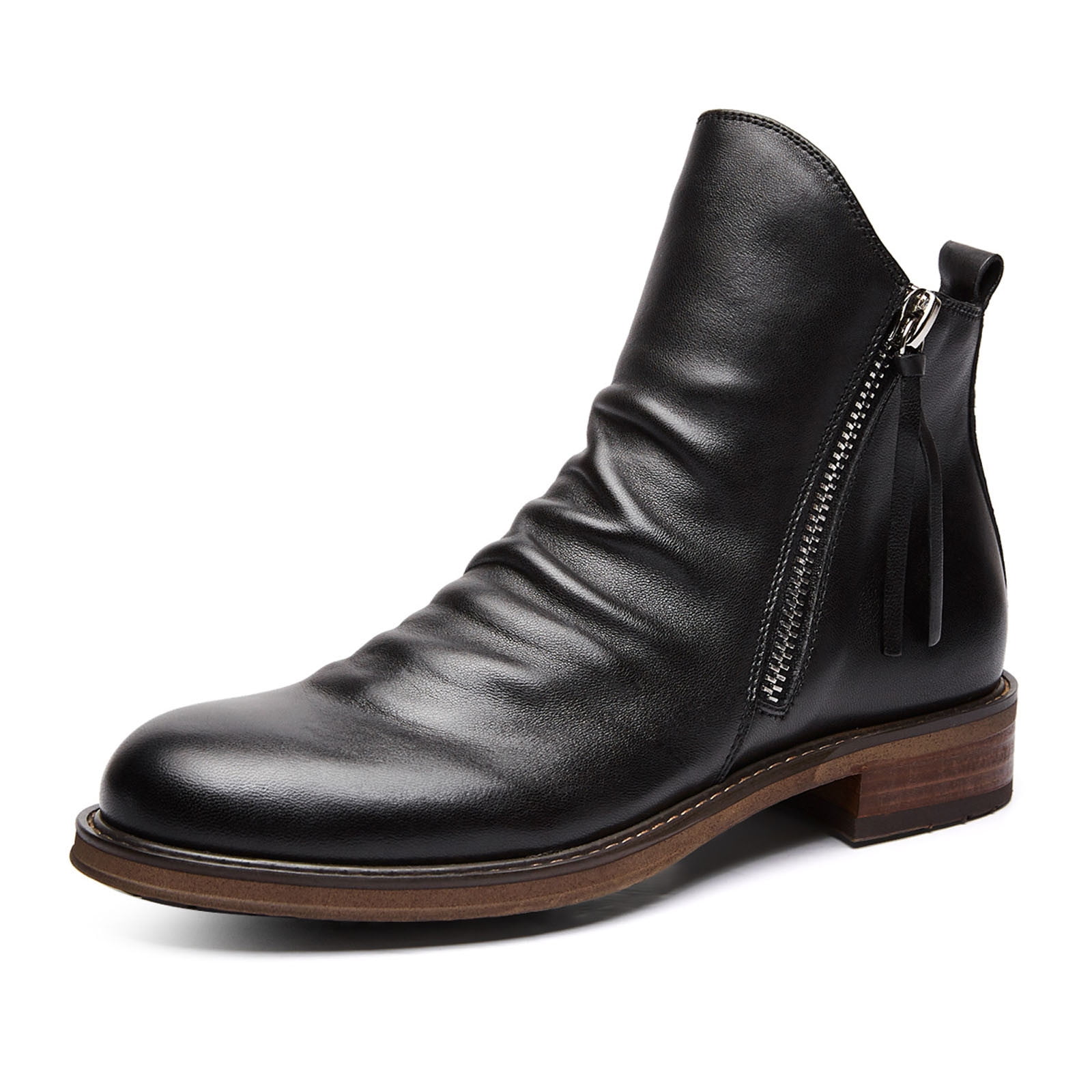 Mens casual boots with zipper 2025