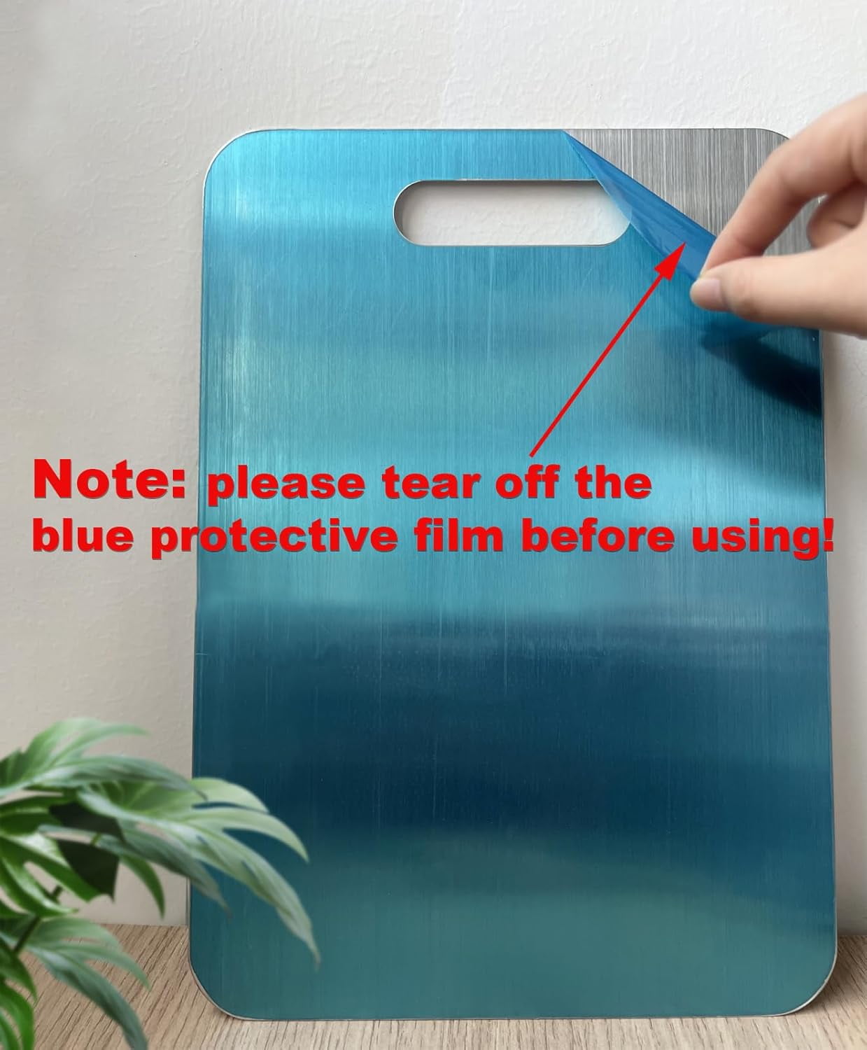 Titanium Cutting Board, 100% Pure Titanium Cutting Board for Kitchen, Non Stick, Double Sided & Food-Grade Stainless Steel Cutting Boards for Home Cooking