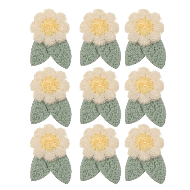 10 unids flores parches ropa DIY camiseta vestidos apliques accesorios de costura
