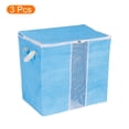 thumbnail image 3 of Unique Bargains Clothes Storage Bag Organizer with Reinforced Handle for Bedding Sky Blue, 3 of 6