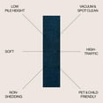 thumbnail image 3 of JONATHAN Y SUPERSOFT 2 x 10 Runner Rug, Haze - Navy, SEU100C-210, 3 of 9
