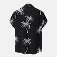 thumbnail image 4 of CALAFEBILA Hawaiian Shirt for Men Casual Button Down Tropical Print Short Sleeve Holiday Beach Shirts Loose Fit Summer Mens Tops, 4 of 9