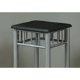 thumbnail image 2 of 12" x 12" x 28" Black Silver Mdf Metal  Accent Table, 2 of 4