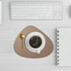 thumbnail image 4 of Cojín de taza con forma de gota de agua, cojín de mesa de té de doble cara, diseño de borde acolchado, funda de tela suave, almacenamiento plegable, fácil de limpiar, material plástico, 4 of 9
