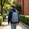 thumbnail image 3 of Large Capacity Travel Backpack, Lightweight Nylon Commuter Daypack with Multi-Compartment Storage for Work, College, and Weekend Trips, Men and Women, 3 of 6