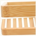 2 Pcs Bathroom Wooden Soap Cases Slotted Draining Rack Soap Holders for