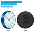 thumbnail image 4 of Uxcell 8 inch Wall Clock Battery Operated Silent Non Ticking Round Modern Clock, Blue, 4 of 6