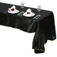 thumbnail image 2 of BalsaCircle Halloween 60" x 126" Black Rectangle Washable Decorative Satin Solid Tablecloth Linen, 2 of 3