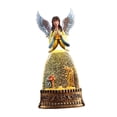 thumbnail image 4 of Centro de mesa musical con forma de bola de nieve navideña, figura de ángel, luz nocturna navideña Estilo C, 4 of 9