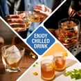 thumbnail image 7 of Lumikrypt 2 Pack Ice Cube Tray with Lid , Silicone Ice Tray Molds with Iron Base for Freezer,  BPA Free, Big Square Ice Cube for Whiskey, Cocktails, Juices, 7 of 7