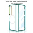 thumbnail image 2 of ELEHOLD for Samsung Galaxy Z Fold 4 Clear Case with Built-in Front Tempered Glass Screen Protector, Magnetic Z Fold 4 Case Compatible with MagSafe, Full Body Protection Shockproof TPU Cover,Clear, 2 of 10