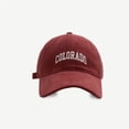 thumbnail image 2 of Gorros de béisbol con bordado de COLORADO para mujer y niña, gorras de béisbol que combinan con todo, para exteriores, Unisex, 2022, 2 of 4