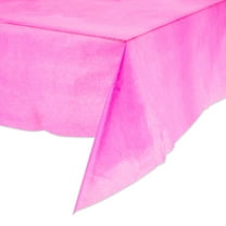 Rectangular 54" x 108" Neon Pink Plastic Table Cover, by Way To Celebrate