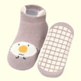 thumbnail image 4 of ZCFZJW Cute Cartoon Pattern Baby Floor Socks Summer Toddler Kids Boys Girls Anti-Slip Slipper Shoes Home Indoor Soft Soled Shoes Socks Z11-Purple 3-5 Years, 4 of 6