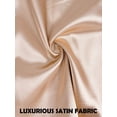 thumbnail image 7 of Deago Women's Satin Silky Mini Skirts High Waisted Flared Short A-Line Zipper Party Club Skirt (Champagne, XL), 7 of 7