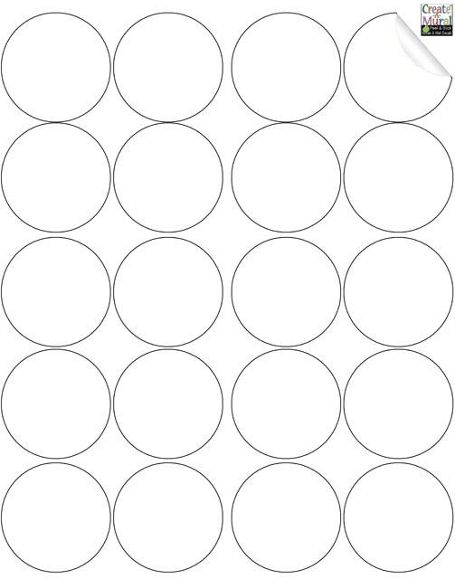 White Wall Decals Polka Dot Circles Vinyl Peel & Stick Room Decor Wall