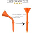 thumbnail image 2 of Plastic Golf Tees Cup Mixed Color 3 1/4 Inch 83mm Long Unbreakable Value 50 Pcs, Step Down Tee Durable Tool Accessory For Men Women Kid, 2 of 5