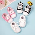 thumbnail image 2 of Newborn Infant Baby Boys Girls Cute Cartoon Slipper Soft Non Skid Sole Slip On House Animal Indoor Sock Shoes Crib Moccasins for New Walkers, 2 of 6