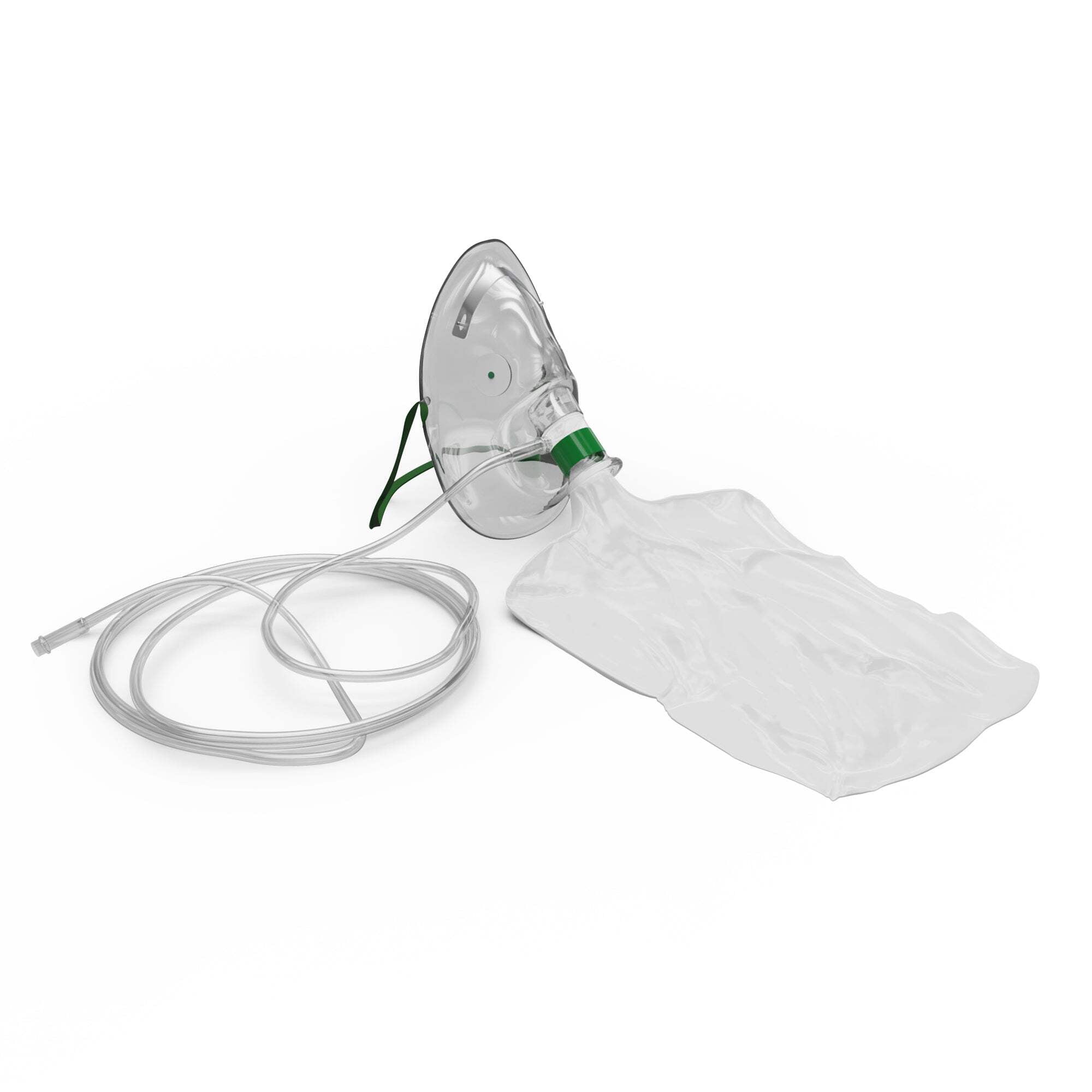 Endure Industries High Oxygen Concentration Delivery Elongated Non-Rebreathing Oxygen Mask,(Pack of 5), Rebreather Oxygen Mask (Adult Size)