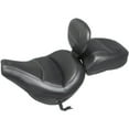 thumbnail image 2 of Mustang 18-21 Harley Heritage Classic Standard Deluxe Touring Solo Seat w/Driver Backrest - Black, 2 of 9