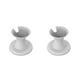thumbnail image 3 of Methold Bastidores de altavoces Soporte de altavoz práctico Soporte de sonido resistente al desgaste Blanco 2piezas, 3 of 6