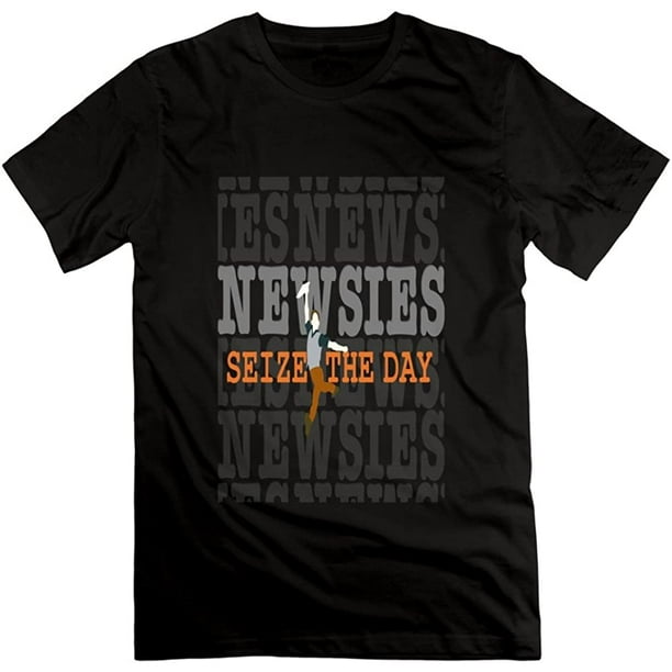 Lianjian Newsies Musical Seize The Day Logo Men S T Shirt Black Mens Walmart Com