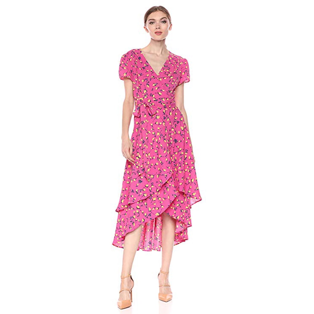 betsey johnson velvet faux wrap dress