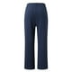 thumbnail image 2 of Gibobby pantalones de vestir mujer cintura alta Pantalón largo de algodón y lino para mujer, cintura elástica, informal, con bolsillos (Azul marino, XXL), 2 of 5
