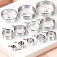 thumbnail image 3 of MOJINO 12-Piece Round Cookie Cutter Set, Circle Pastry Cutters with Storage Tin, Stainless Steel Biscuit Cutters and Donut Cutter Ring Molds, Mother’s Day Gifts for Mom, 3 of 7