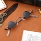 thumbnail image 4 of unbranded Pequeñas Gafas De Sol De Marco Redondo Negras Con Creativo Y Estructura Resistente, 4 of 8