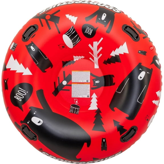 SportsStuff Inflatable Snow Sled with Handles - 48" Single/78 Double - Snow Sleds for Kids - Multiple Sizes & Designs