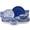 Cobalt Blue-24 Pcs (Service for 6), variant on Selene Plates And Set For 4  12 Pieces Dinnerware Sets Mircowave Dishwasher Safe Dishes Porcelain Pastel