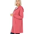 thumbnail image 4 of MixMatchy Women's Casual Oversized Loose Fit Long Sleeve Zip Up Pullover Hoodie Tunic Sweatshirt Jacket (S-3X), 4 of 6